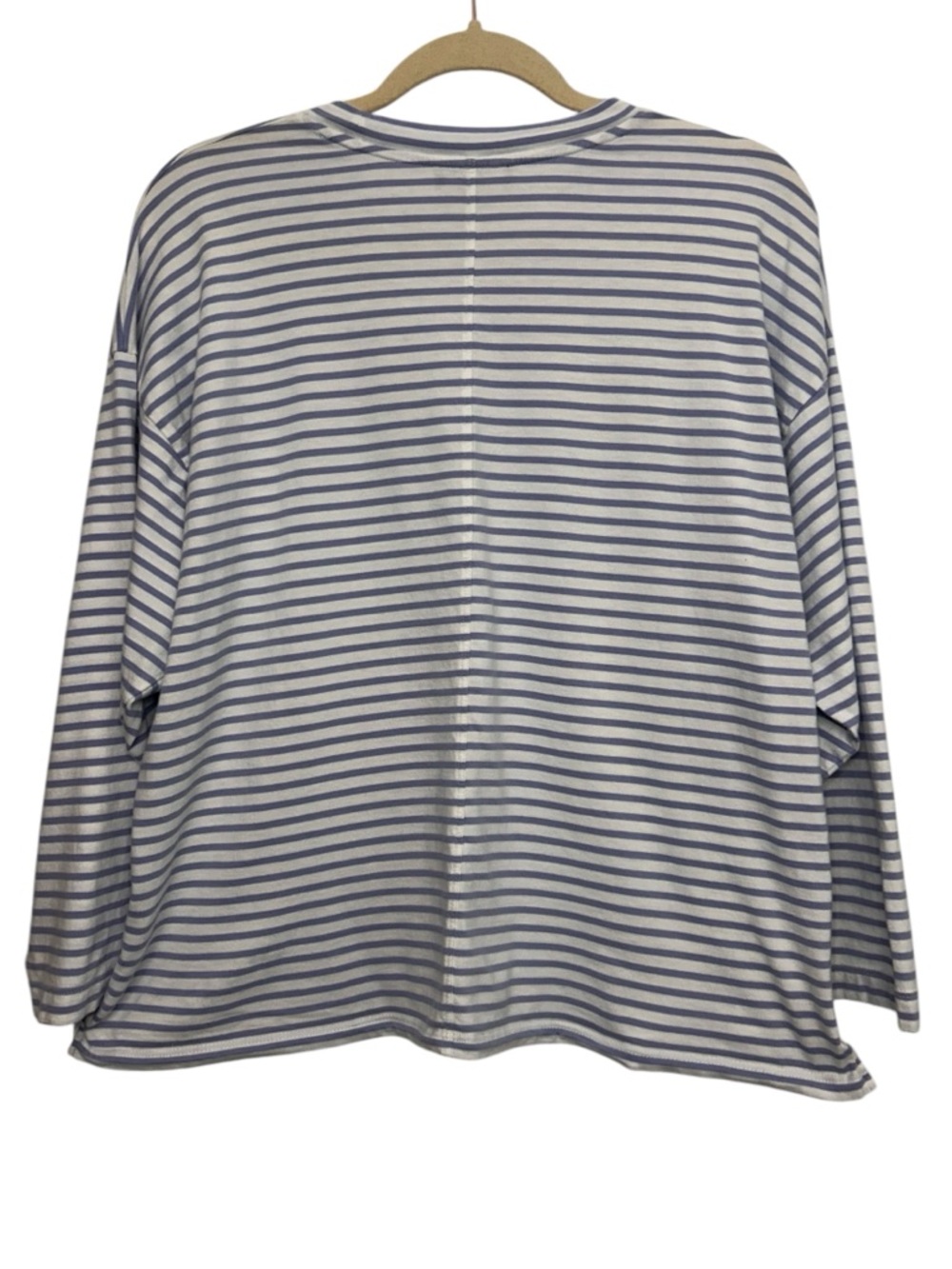 AYR The French Fry Shirt Striped Size Large Periwinkle Blue 100% Cotton - Picture 14 of 14